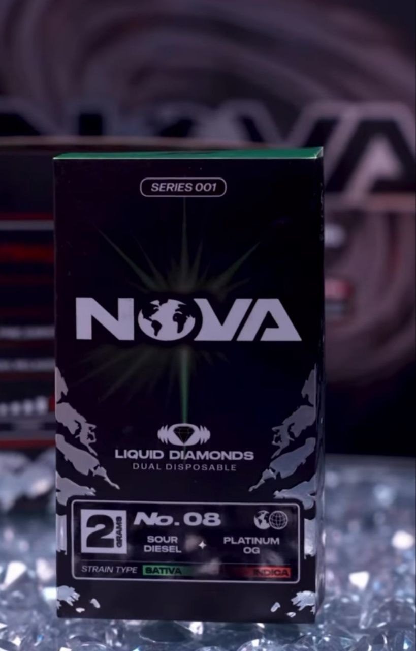 Nova 2g Liquid Diamond Disposable – Sour Diesel + Platinum OG
